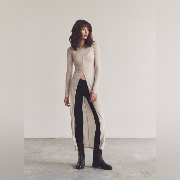 ARTEMIS DICIERO Alina Shirt Dress - Bone - Picture 2 of 11